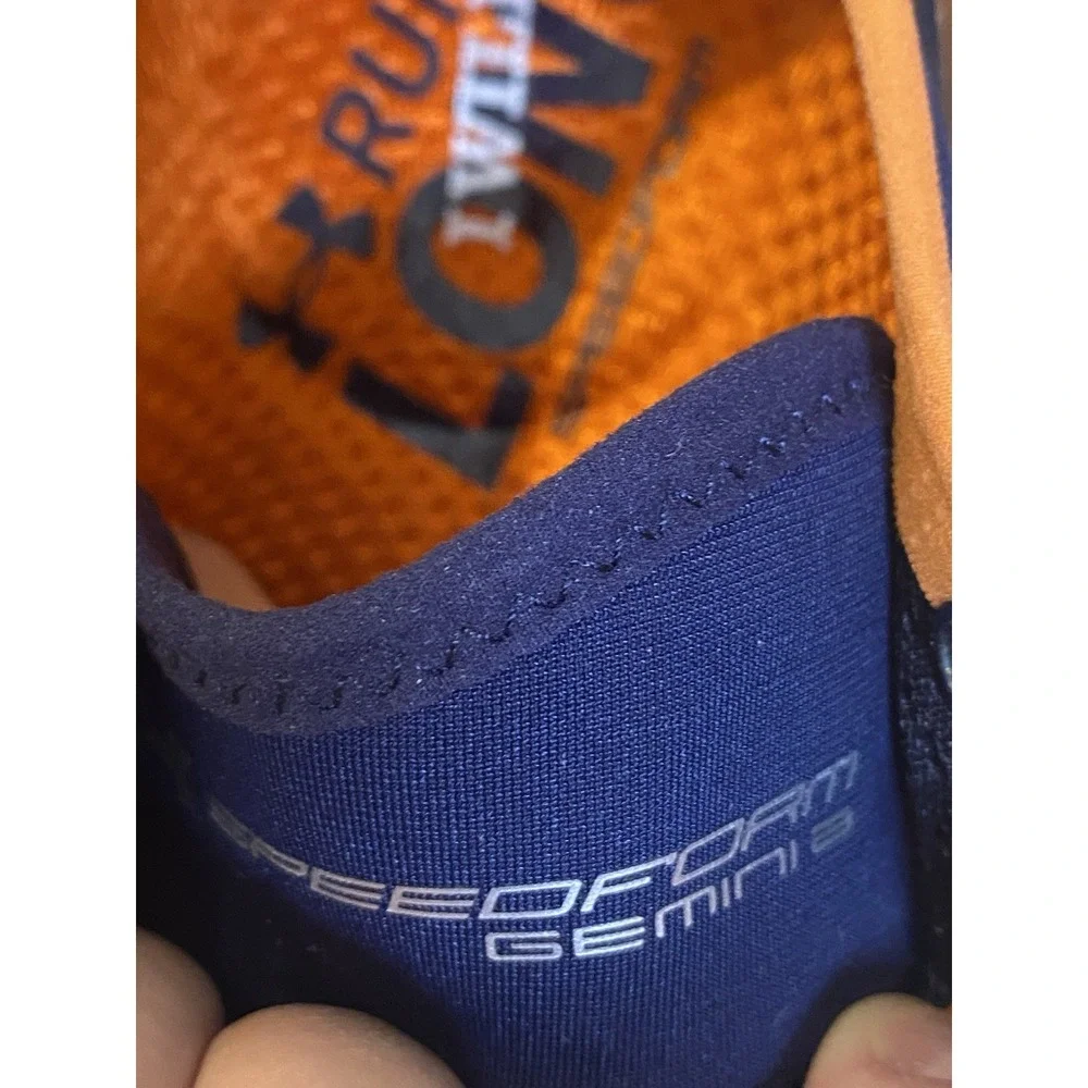 Under Armour Speedform Gemini 3 Sneakers Athletic Shoes Blue Orange Women Size 9